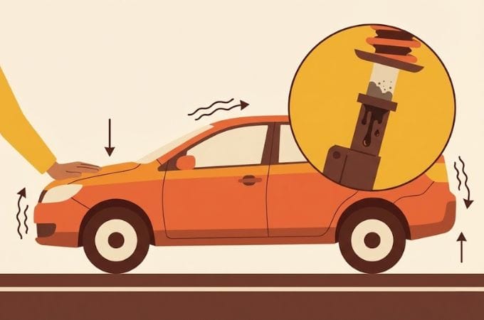 3. Ayunan Mobil Terasa Mental mentul