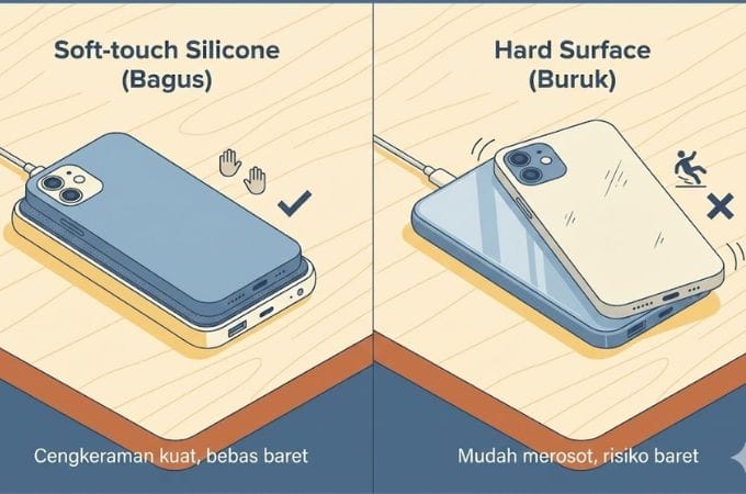 7. Build Quality & Material Permukaan Part
