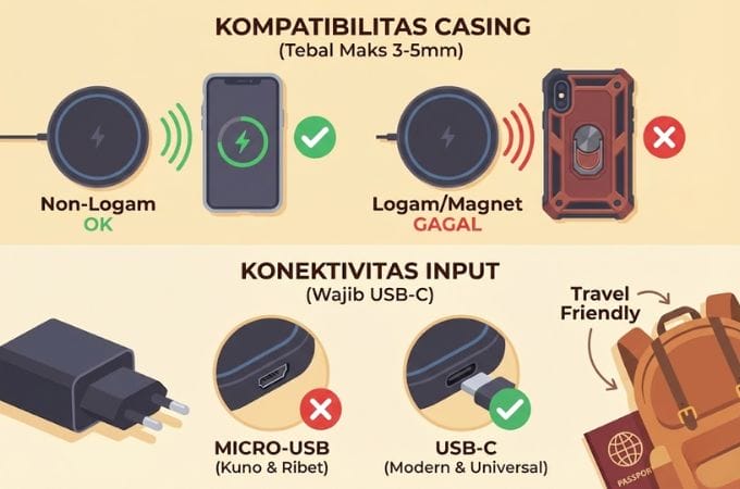 7. Kompatibilitas Casing HP dan Konektivitas