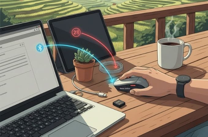 1. Konektivitas Dual Mode (Bluetooth + 2.4GHz)