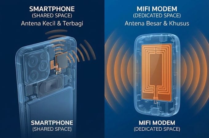4. Antena Dedicated yang Lebih Kuat