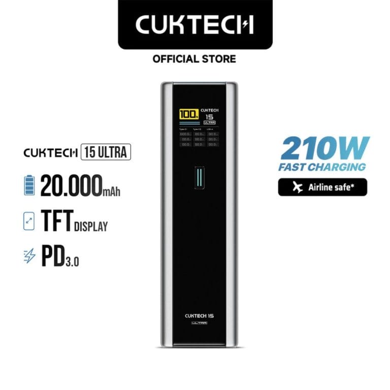 1. CUKTECH 15 Powerbank 20000mAh 150W USB TYPE C