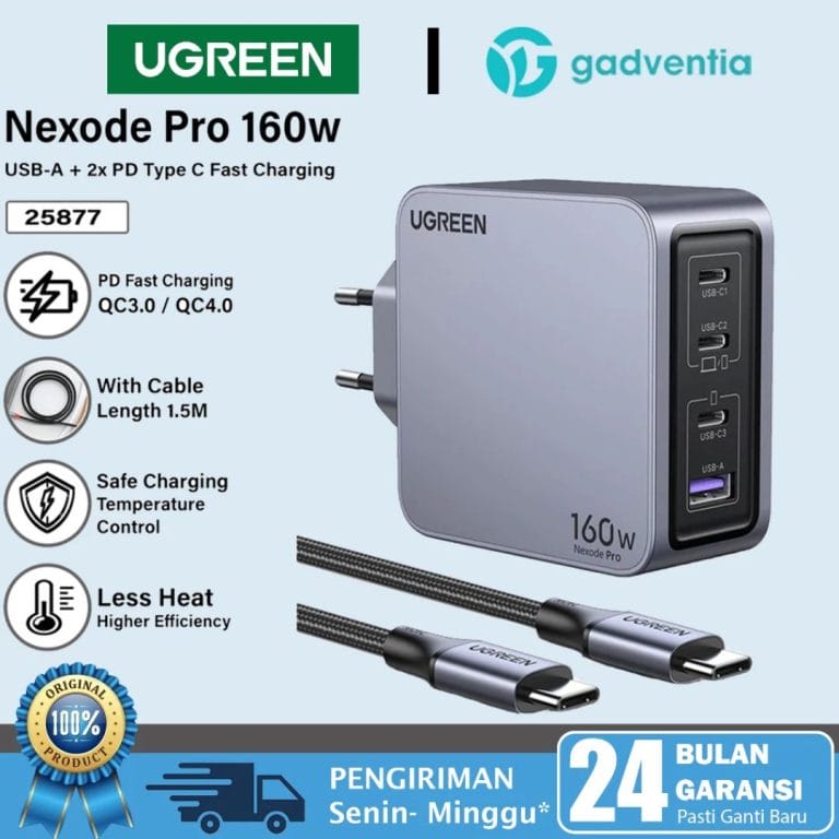 1. Charger Ugreen Adaptor GaN Pro 160W