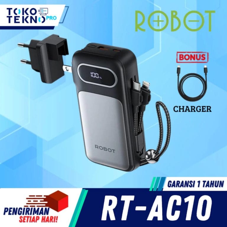 1. ROBOT RT AC10 Powerbank Fast Charging 10,000mAh 22.5W