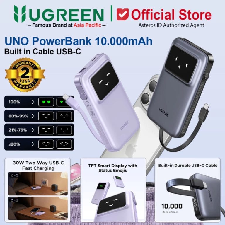 1. UGREEN Power Bank CCC 10.000Mah