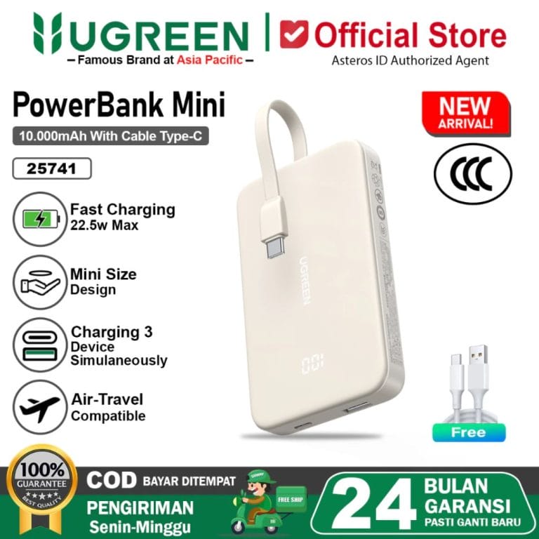 1. UGREEN Power Bank CCC 10.000Mah