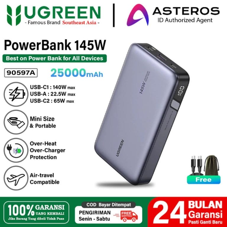 1. UGREEN PowerBank 20.000mAh 25.000mAh Fast Charging 67W