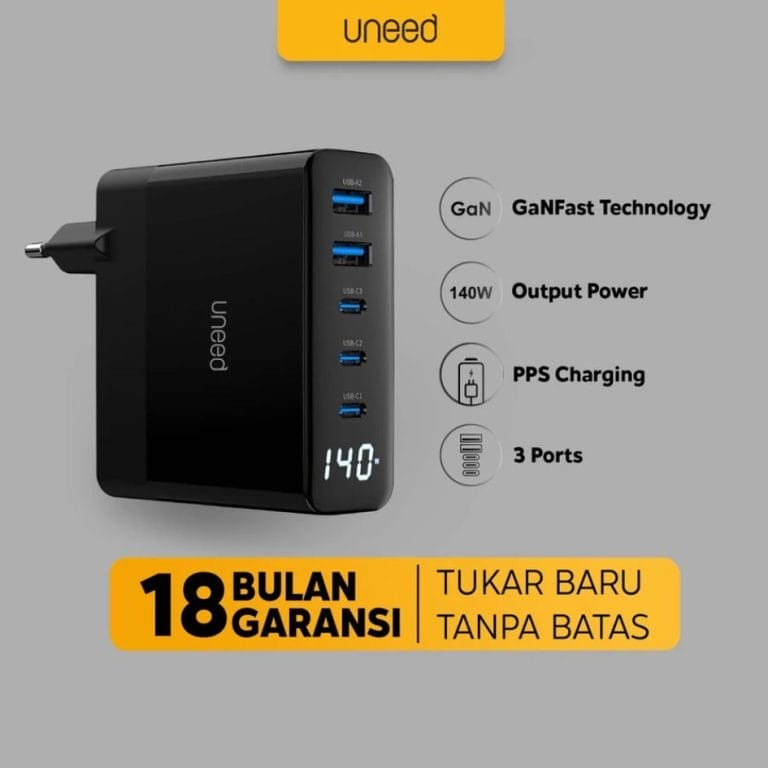 1. UNEED GaN Charger 140W with Display
