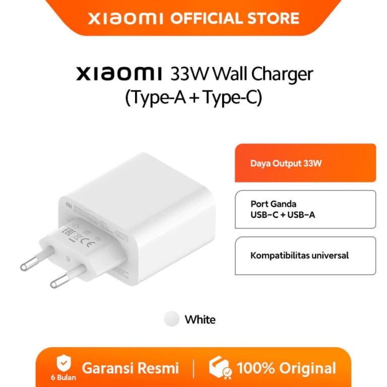 2. Xiaomi 33W Wall Charger (Type A + Type C)