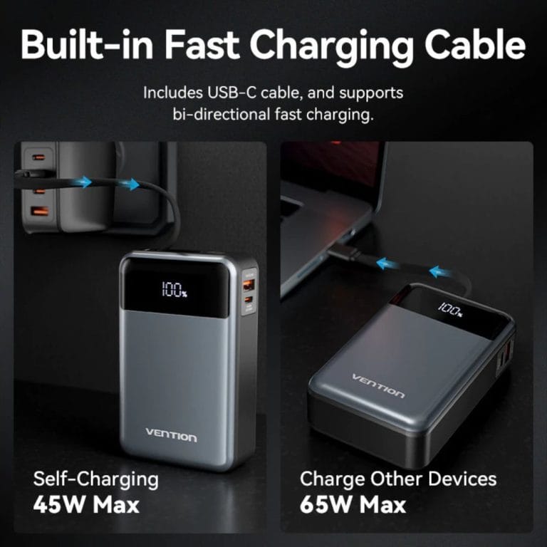 3. Xiaomi 165W Power Bank 10000mAh Integrated Cable Max 165W